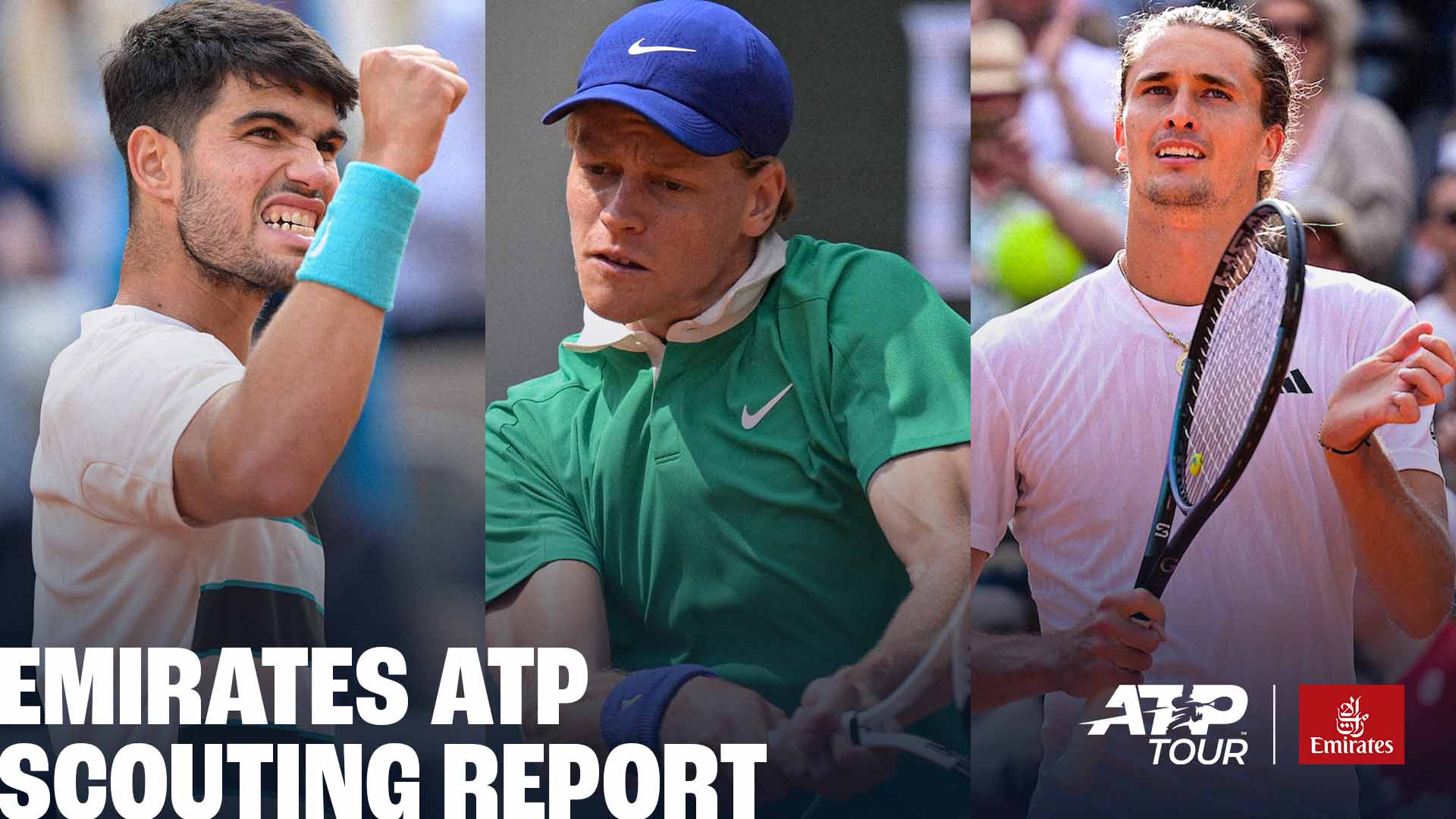 Carlos Alcaraz/Jannik Sinner/Alexander Zverev