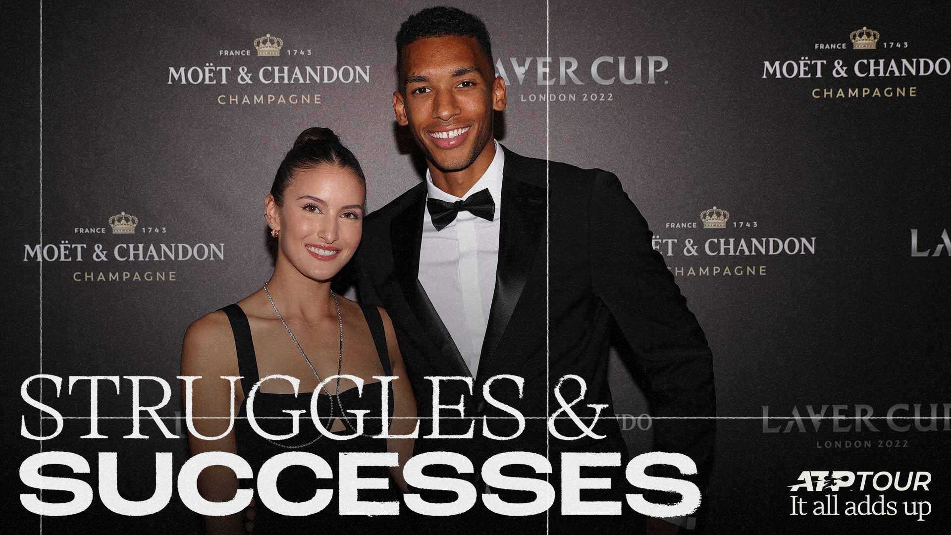 Nina Ghaibi and Felix Auger-Aliassime