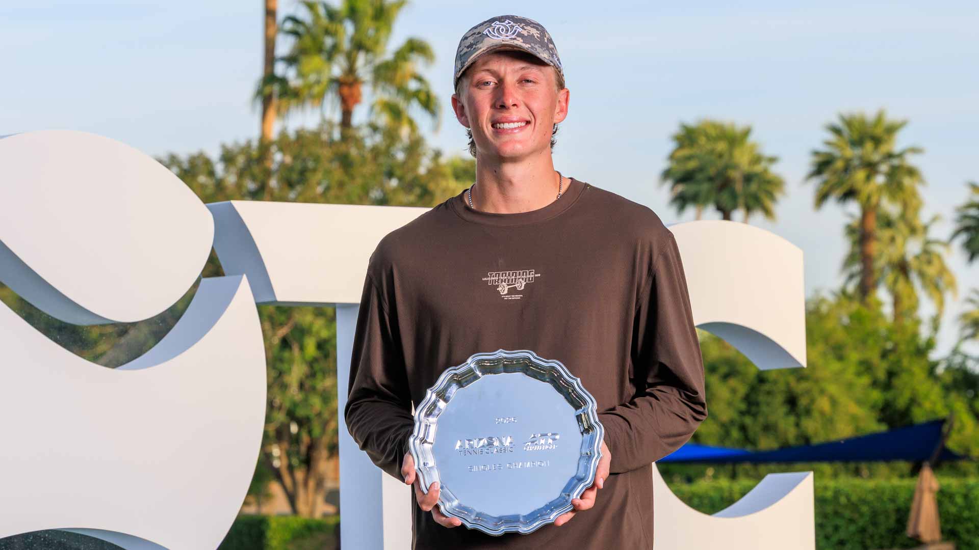 Ethan Quinn wins the ATP Challenger 175 event in Phoenix, Arizona.