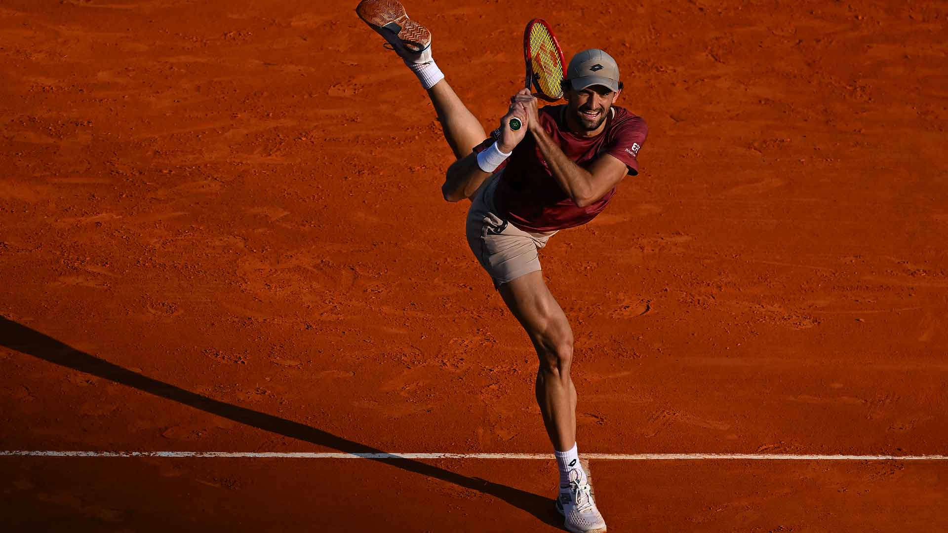 Valentin Vacherot defeats Lorenzo Musetti in straight sets Wednesday in Monte-Carlo.
