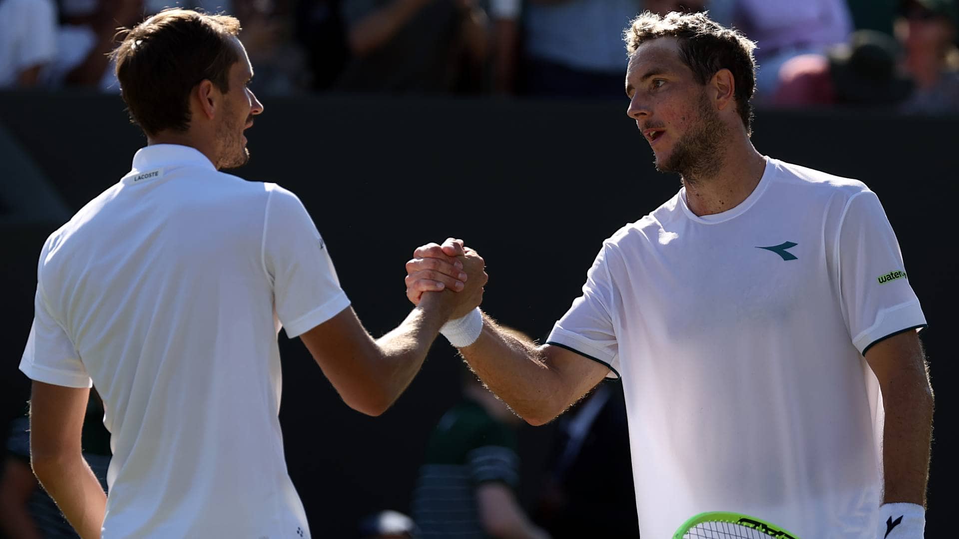 Daniil Medvedev fell to Jan-Lennard Struff in the third round Friday at Wimbledon.