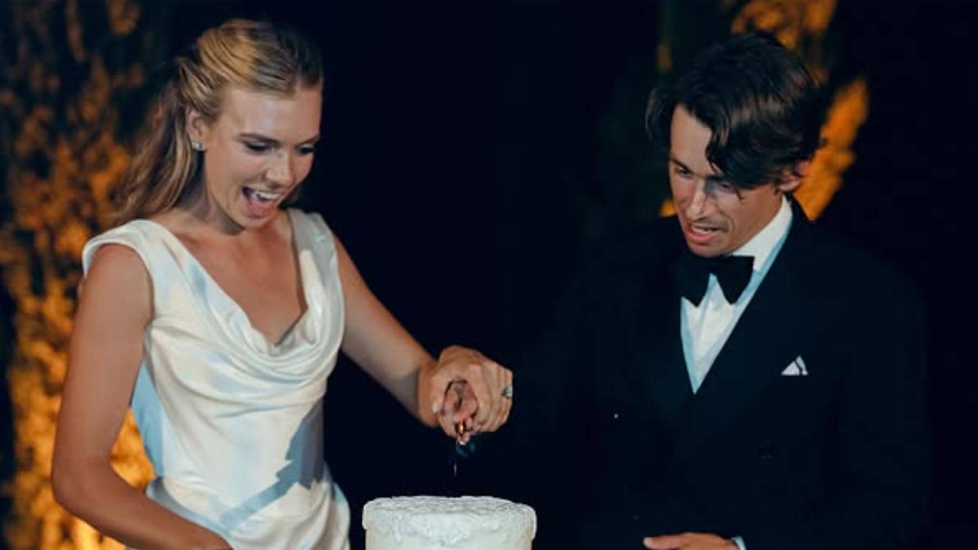 Katie Boulter and Alex de Minaur at their wedding.