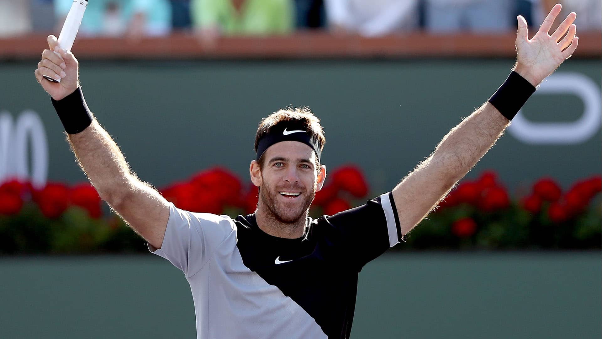 Juan Martin del Potro, pictured above at the 2018 BNP Paribas Open, reached a career-high No. 3 in the PIF ATP Rankings.
